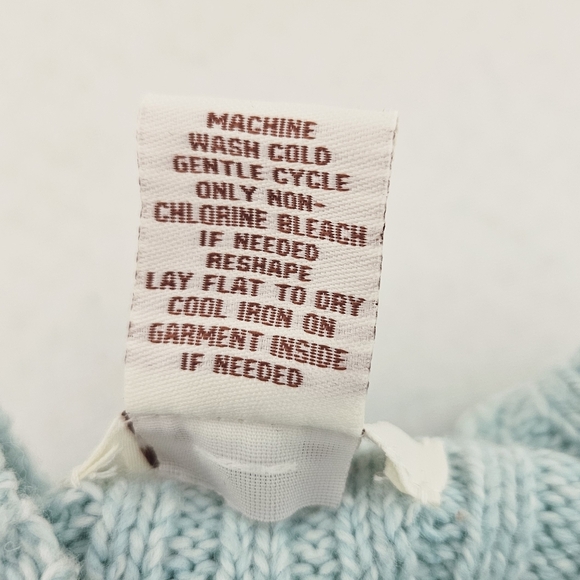 Sundance Toasty Dimensions Ribbed Turtleneck Sweater in Aqua Blue - Large - Picture 11 of 11